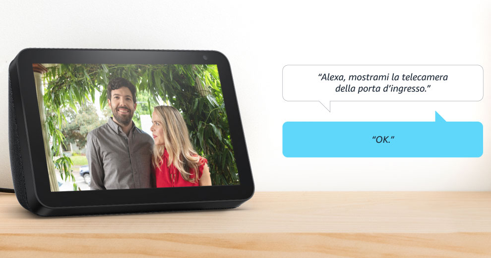 Echo Show 8 Alexa mostra telecamera