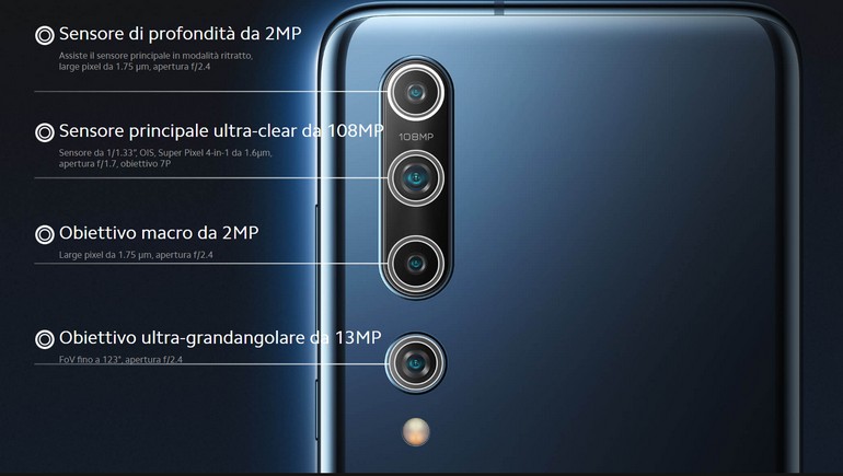 Xiaomi Mi 10 Fotocamera 108Mp