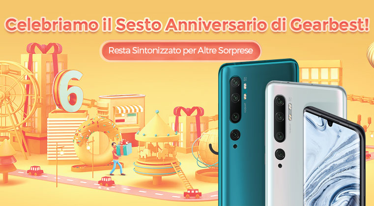 Offerte GearBest sesto anniversario