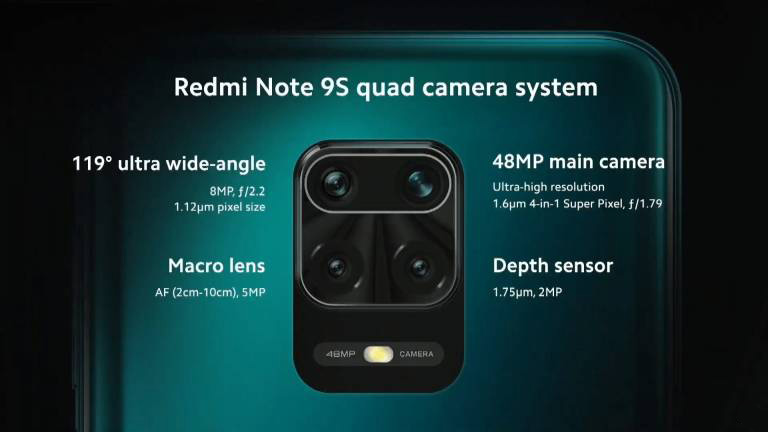 Redmi Note 9s Fotocamere posteriori